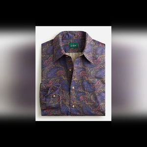 J crew paisley shirt